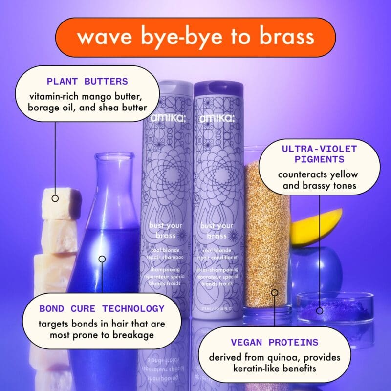 Amika Bust Your Brass Shampoo - Image 2